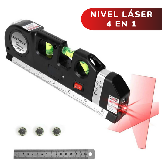Nivel Laser con Fexómetro 4en1