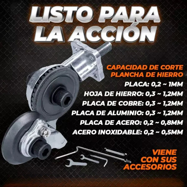 CORTADOR DE LAMINA METALCUT® ADAPTADOR PARA TALADRO