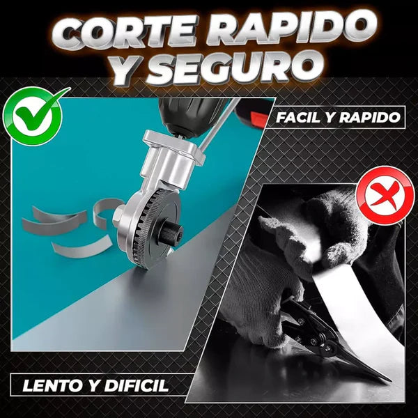 CORTADOR DE LAMINA METALCUT® ADAPTADOR PARA TALADRO